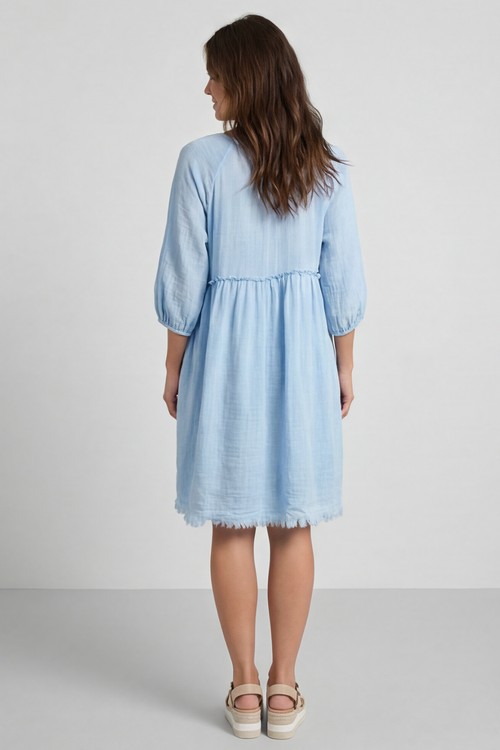 Kadenzia Cotton Tunic Light Blue - Image 5