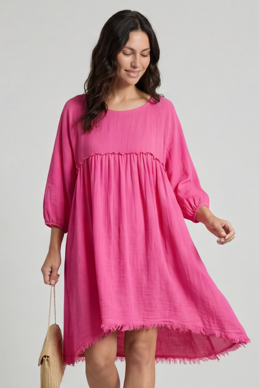 Kadenzia Cotton Tunic Fuchsia