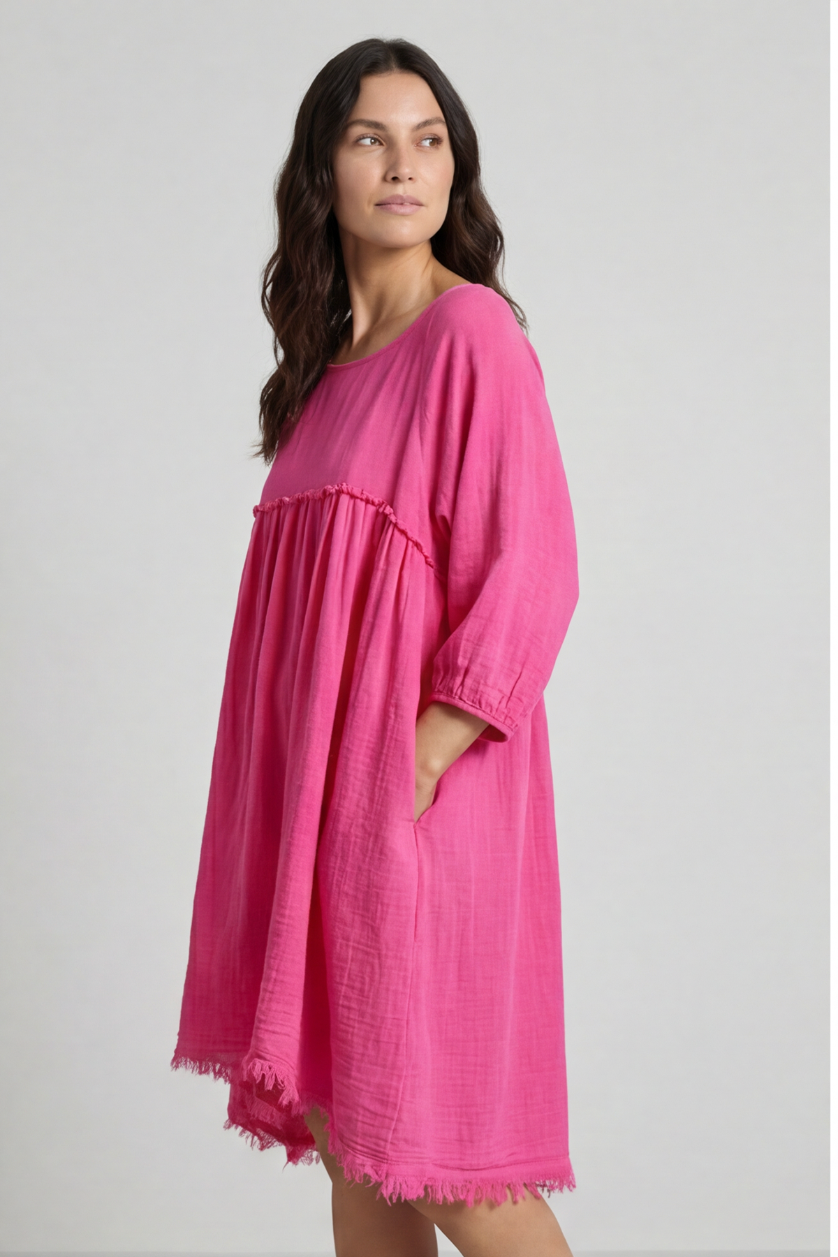 Kadenzia Cotton Tunic Fuchsia