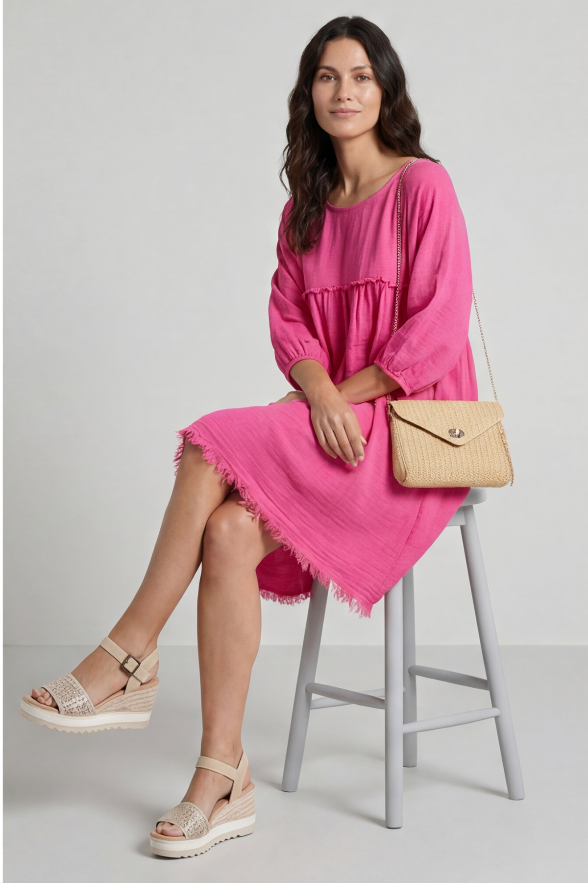 Kadenzia Cotton Tunic Fuchsia