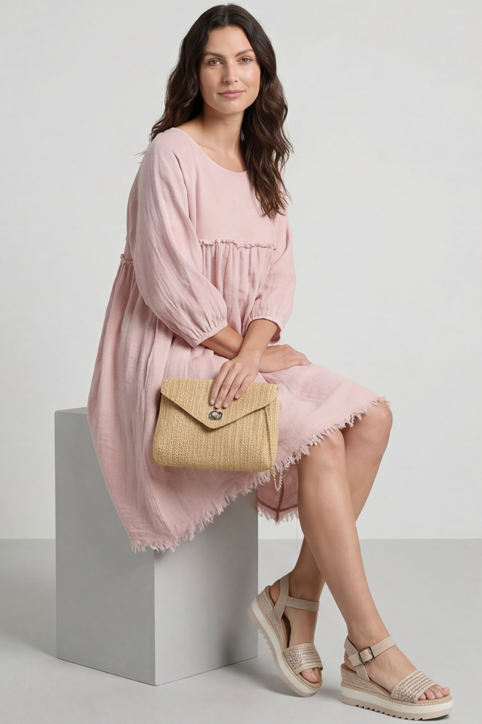 Kadenzia Cotton Tunic Pink
