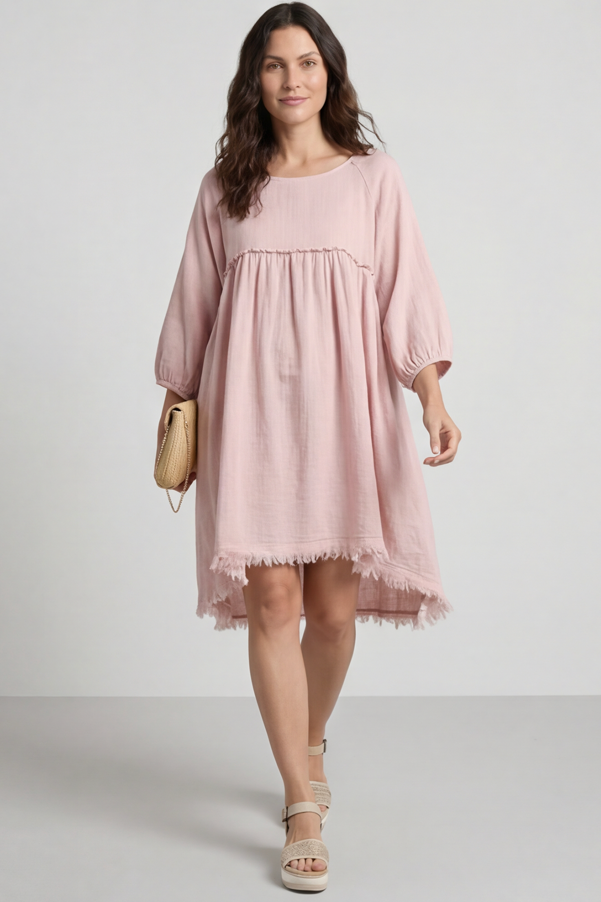 Kadenzia Cotton Tunic Pink