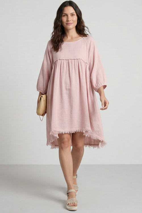 Kadenzia Cotton Tunic Pink - Image 2