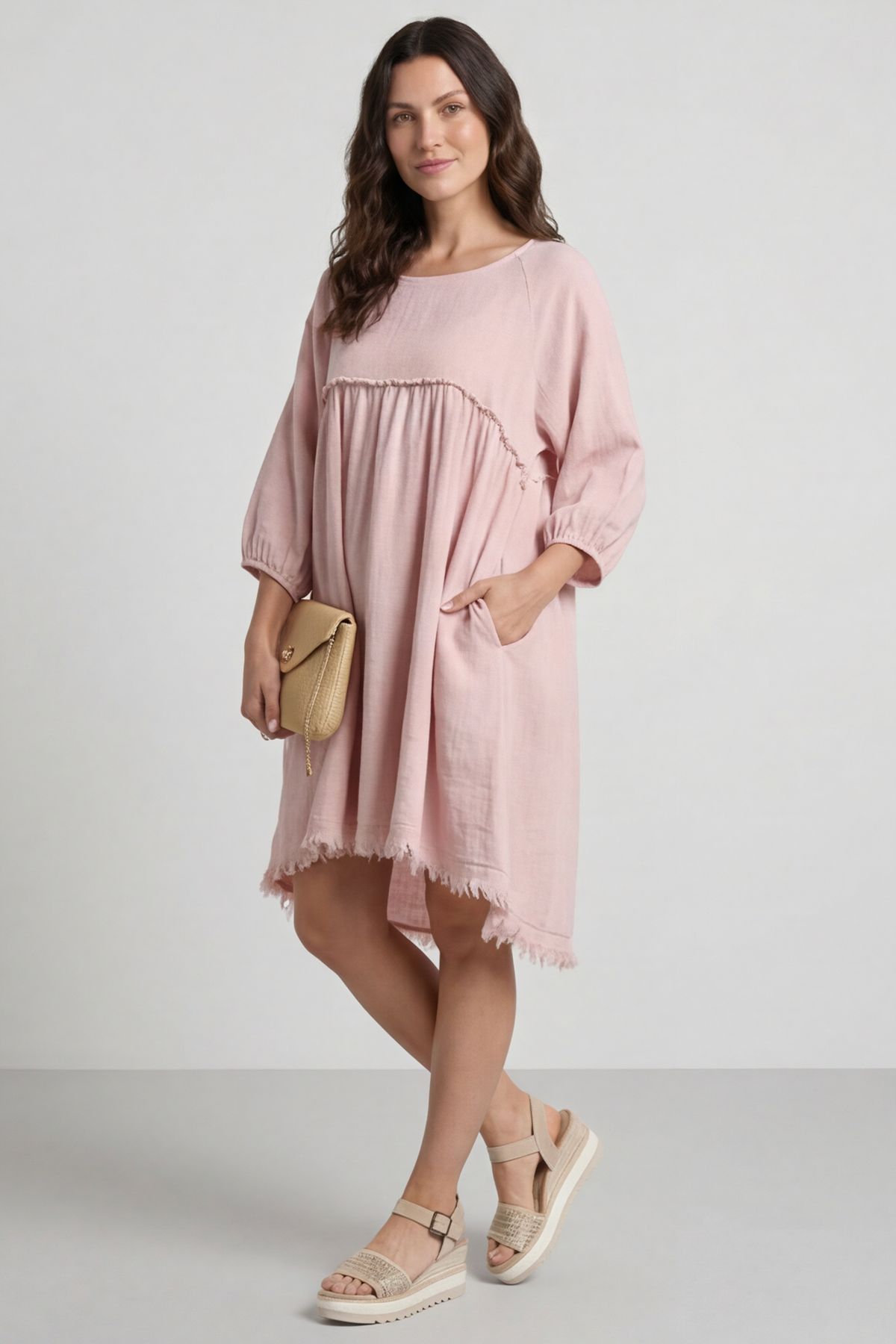 Kadenzia Cotton Tunic Pink
