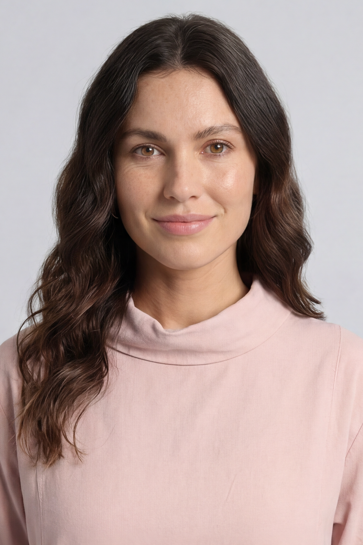 Kevina Cowl Needlecord Tunic Pink