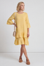 Kalli Cotton Frill Yellow Dress