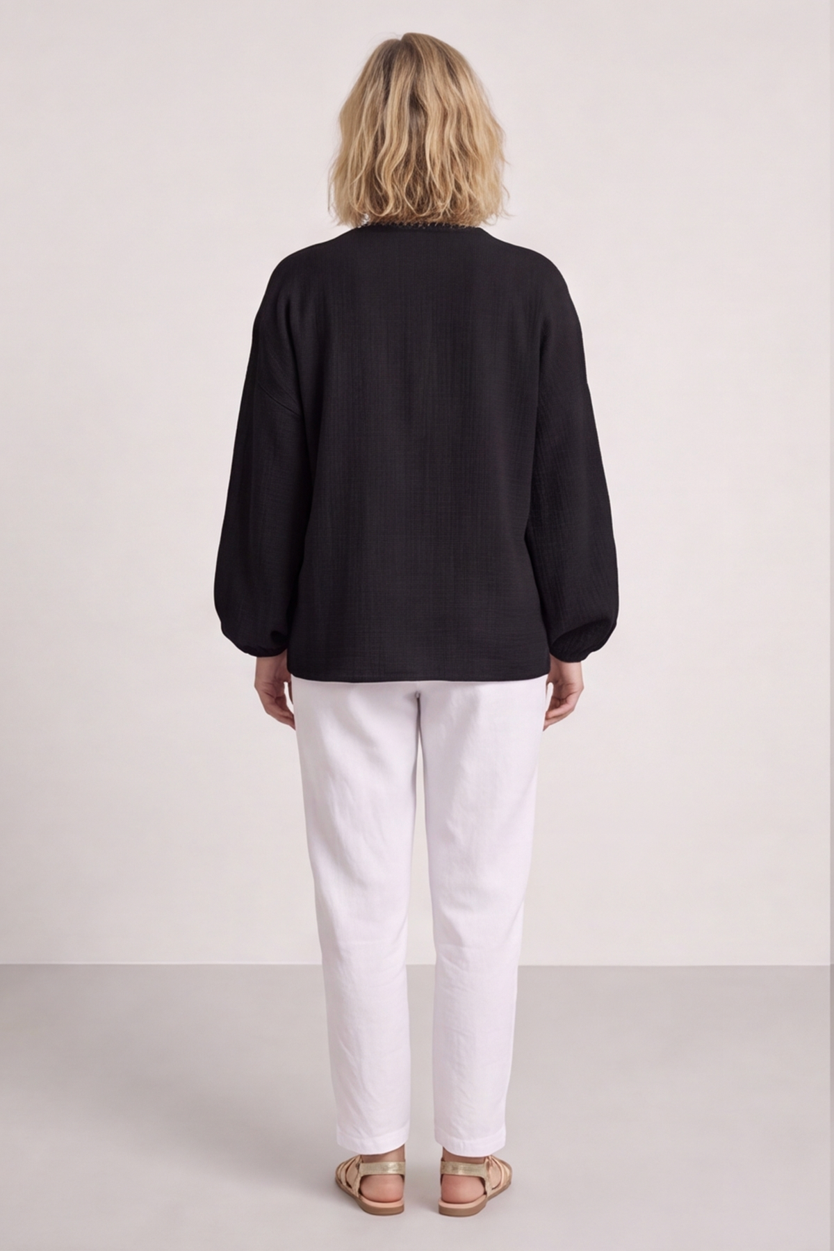 Kalkan Crinkle Cotton Jacket Black