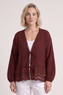 Kalkan Crinkle Cotton Jacket Wine