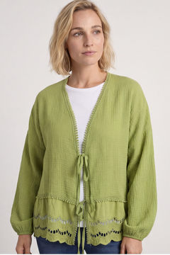 Kalkan Crinkle Cotton Jacket Olive
