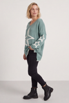 Kimbra Star Knitted Jumper Sage Green