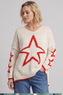 Kimbra Star Knitted Jumper Stone