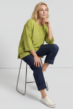 Kirby Cotton Top Olive Olive - Kirby Cotton Top Olive