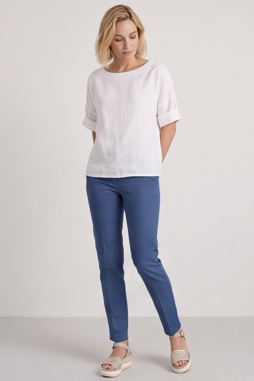 Kyrie Linen White Top - Image 1