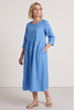 Linette Linen Dress Powder Blue
