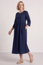 Linette Linen Dress Navy