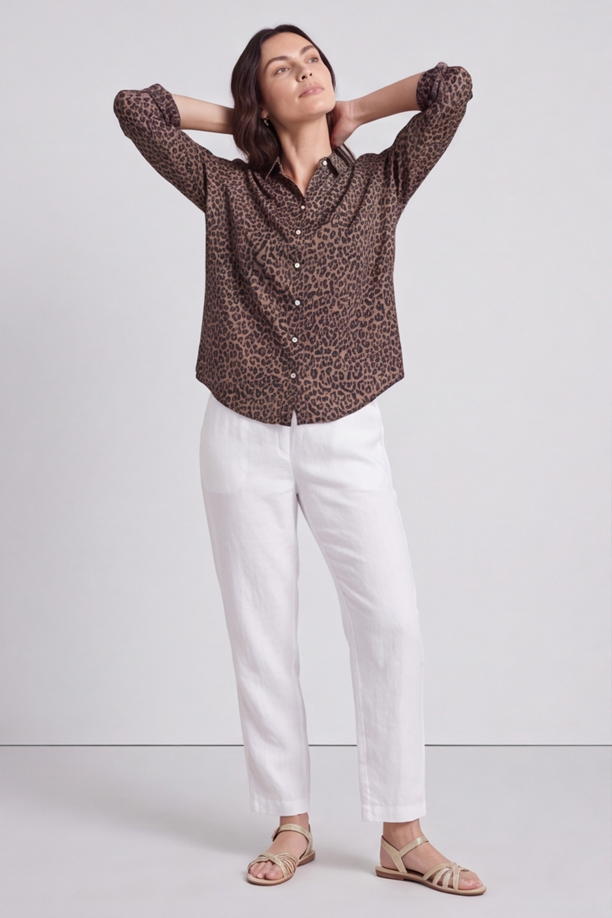 Thea Cocoa Print Shirt
