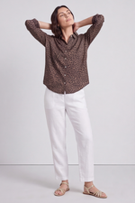 Thea Cocoa Print Shirt Cocoa - Thea Cocoa Print Shirt