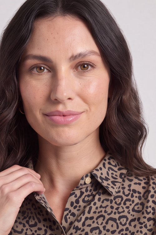Thea Cocoa Print Shirt - Image 5