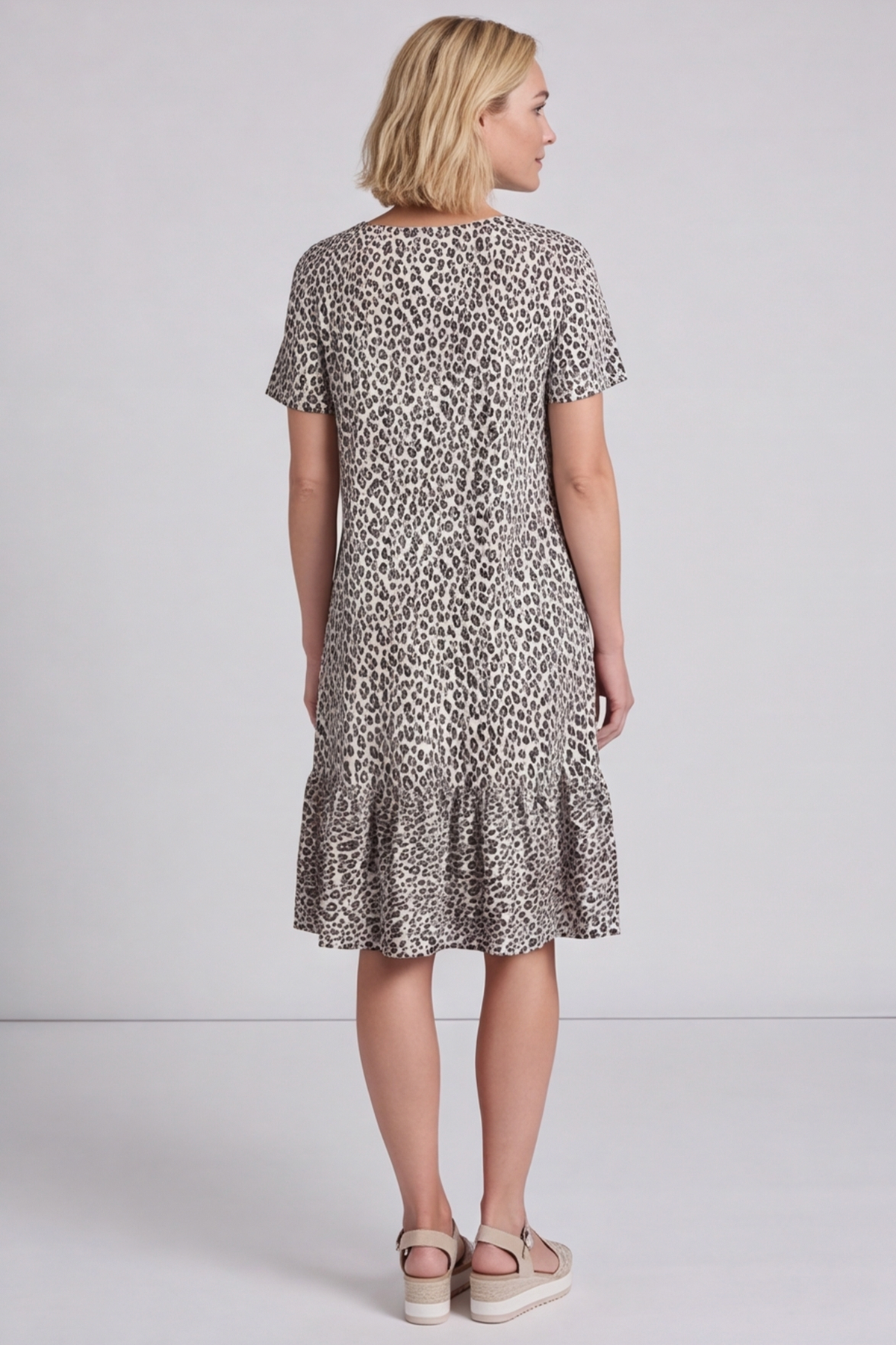 Ava White Print Dress