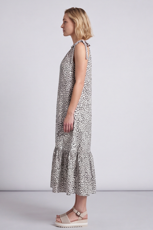 Ava White Print Dress - Image 7