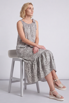 Ava White Print Dress
