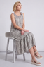 Ava White Print Dress