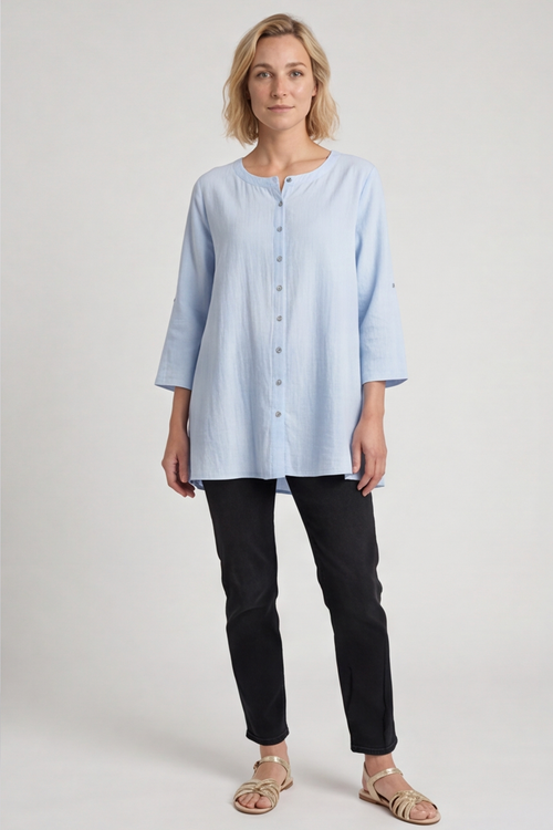 Florence Pocket Blue Tunic - Image 3