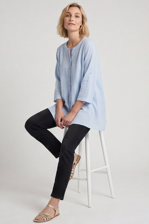Florence Pocket Blue Tunic - Image 5