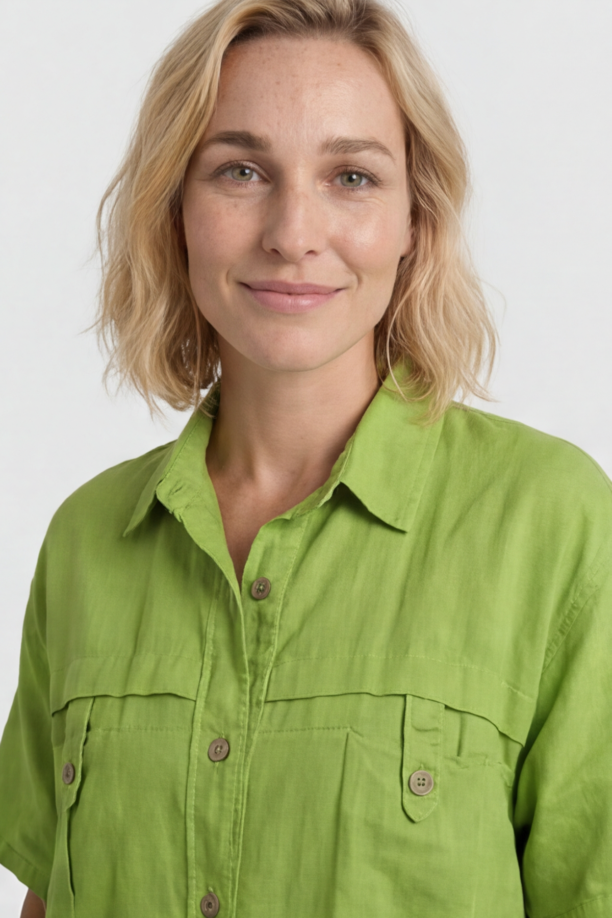 Lily Linen Shirt Olive