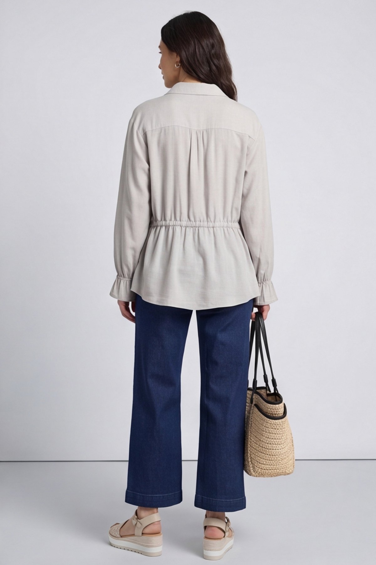 Liyana Lace Detail Shirt Stone