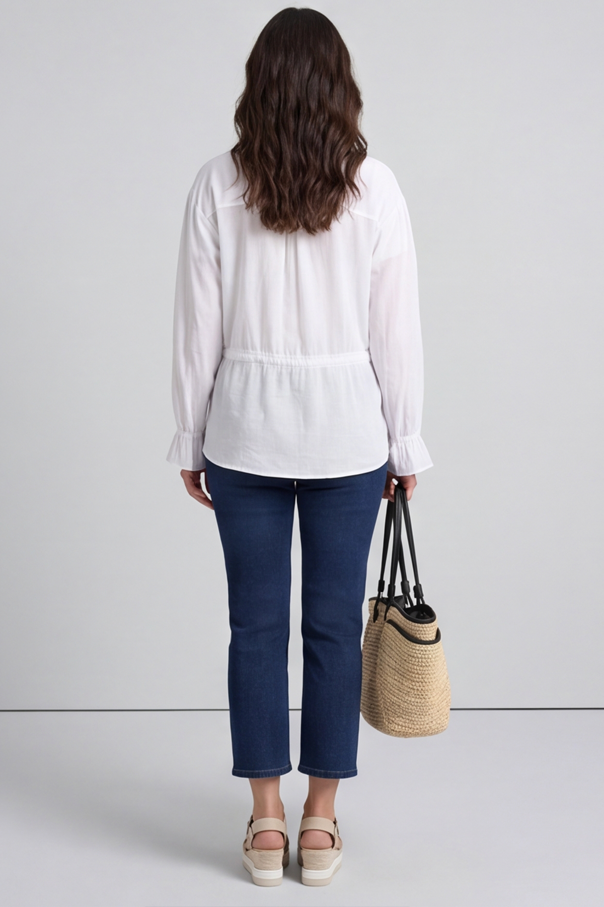 Liyana Lace Detail Shirt White