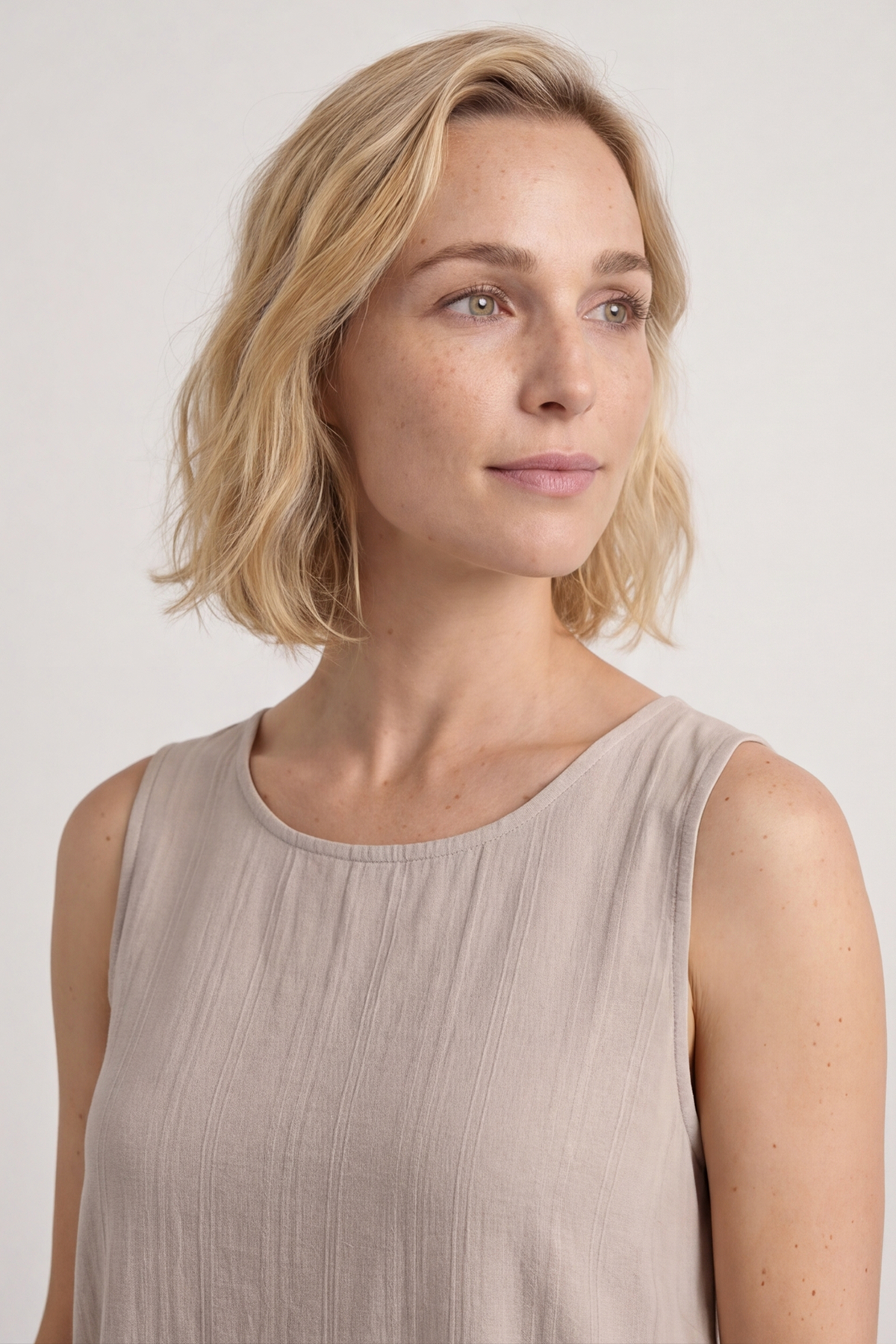Lola Sleeveless Dress Mocha