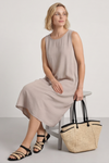 Lola Sleeveless Dress Mocha