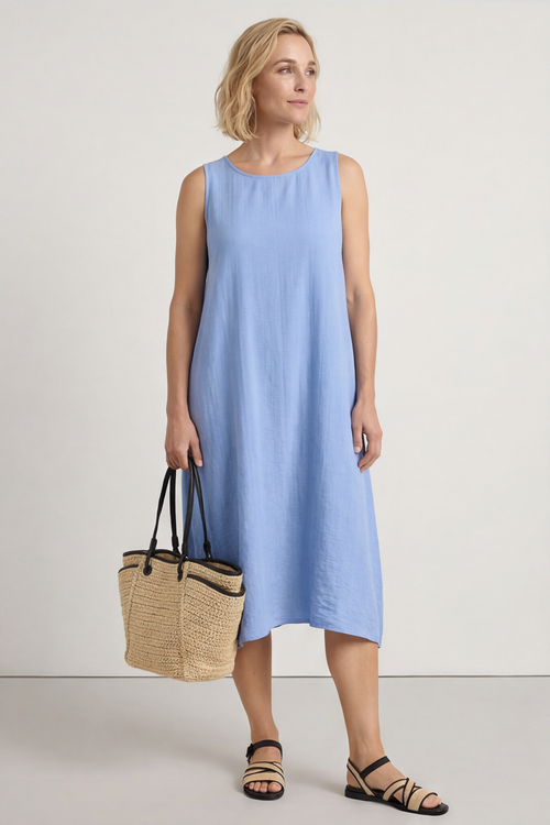 Lola Sleeveless Dress Blue - Image 1