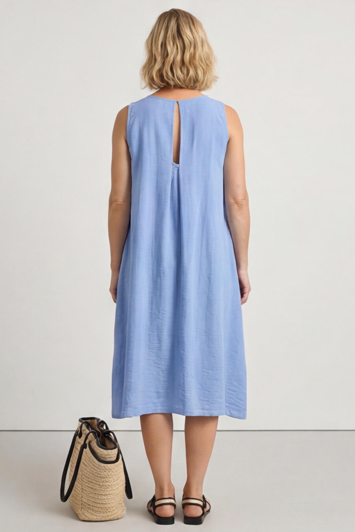 Lola Sleeveless Dress Blue