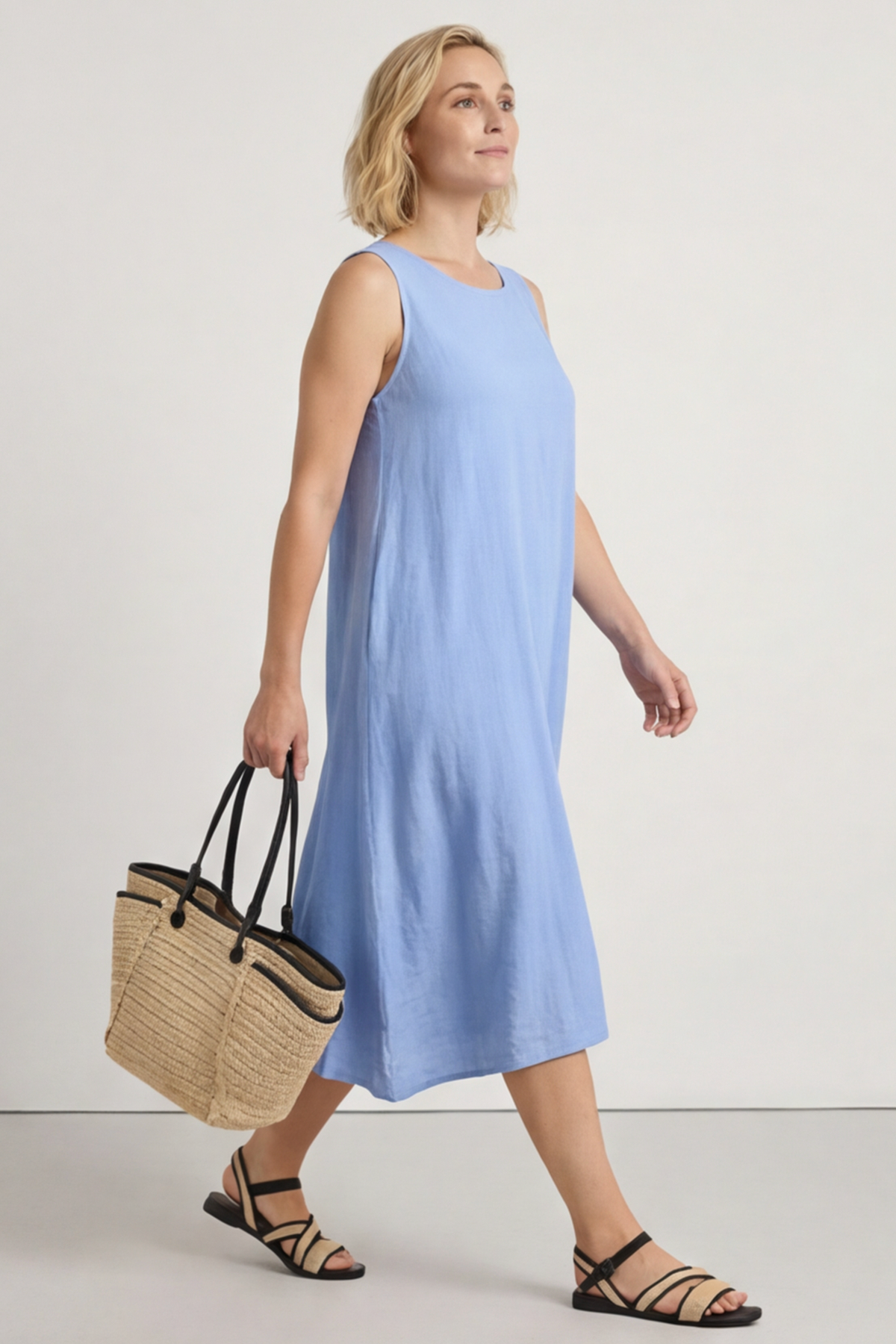 Lola Sleeveless Dress Blue