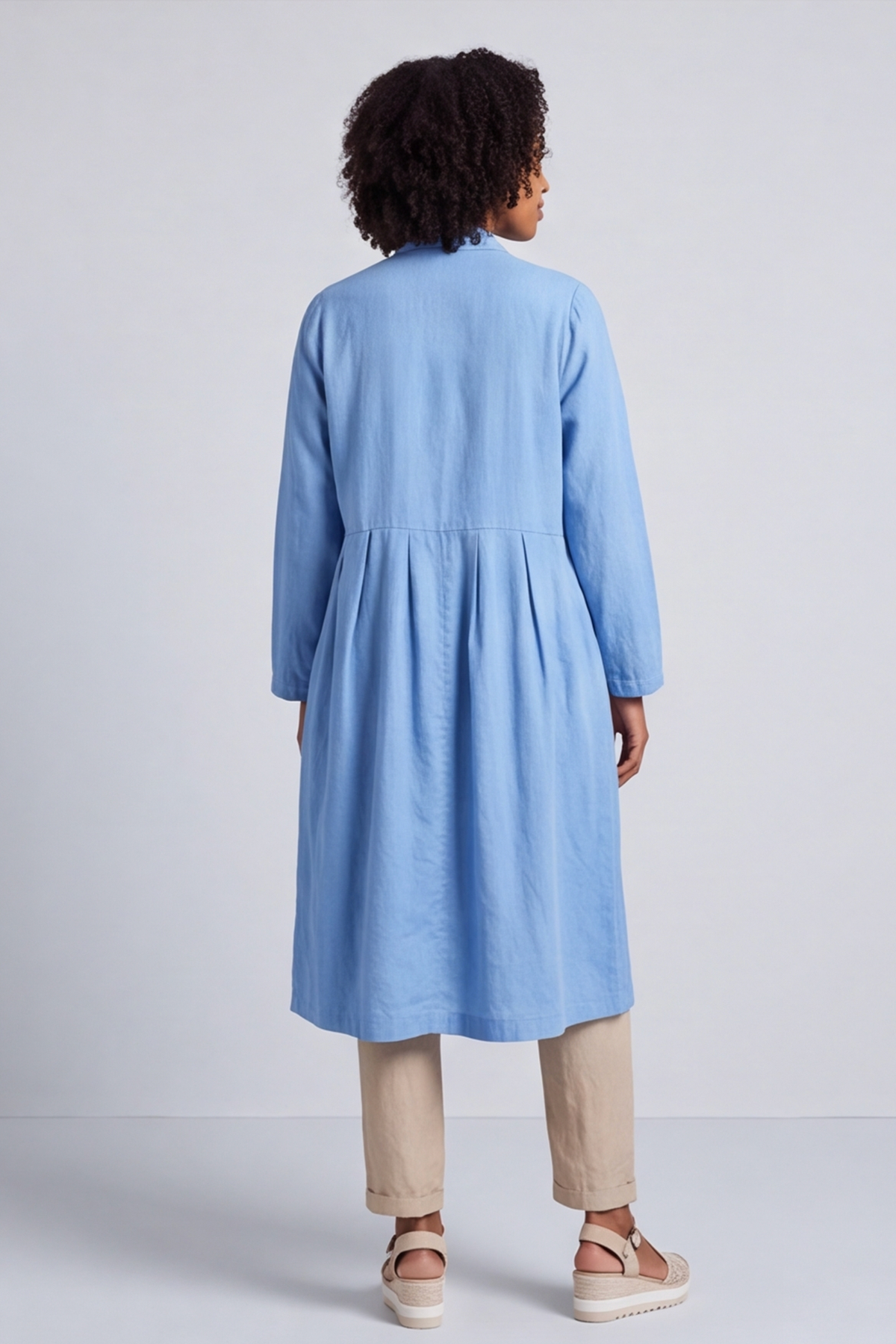 Kapri Linen Blue Jacket