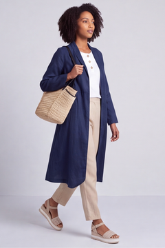 Kapri Linen Navy Jacket
