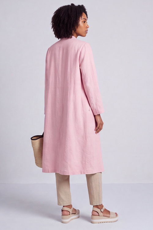 Kapri Linen Pink Jacket - Image 2
