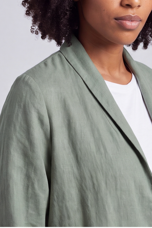 Kapri Linen Sage Jacket - Image 4