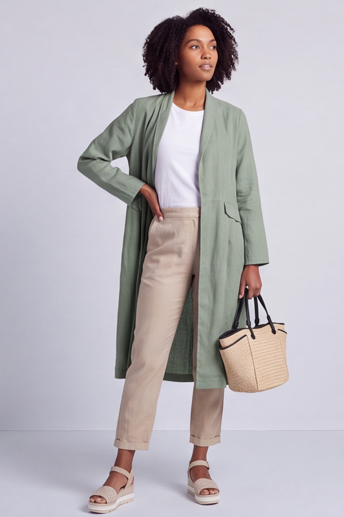 Kapri Linen Sage Jacket - Image 6
