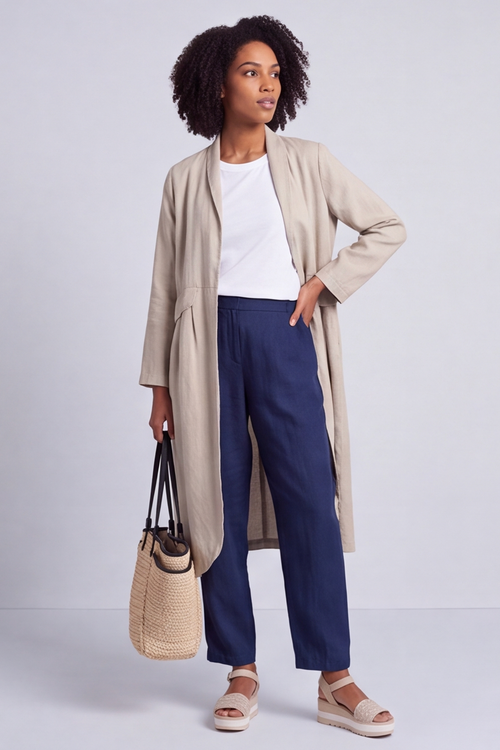 Kapri Linen Stone Jacket - Image 3