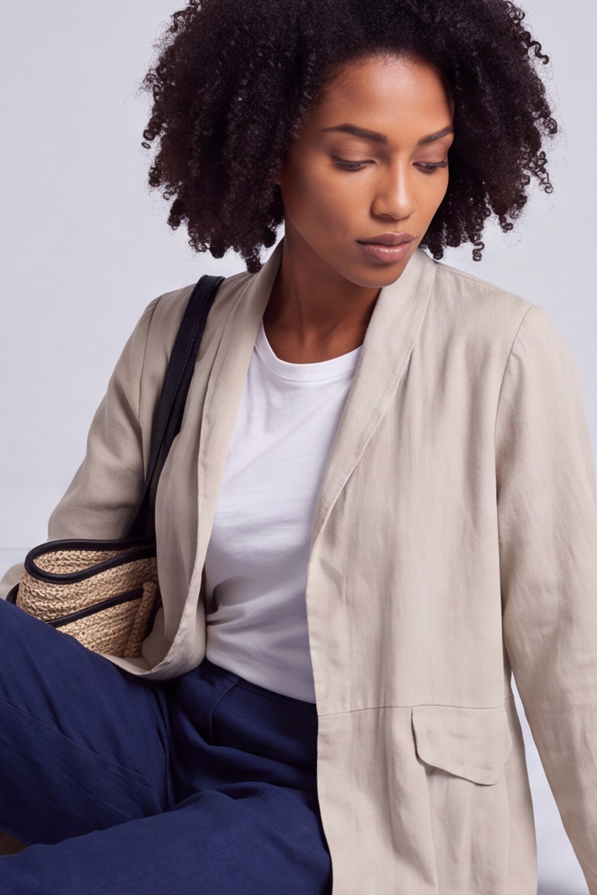 Kapri Linen Stone Jacket