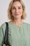 Loriella Keyhole Linen Top Green