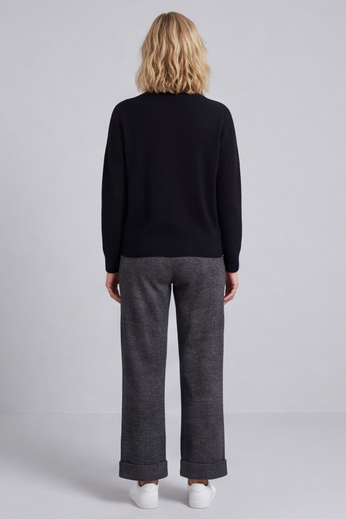 Louisa Trousers Marl Charcoal