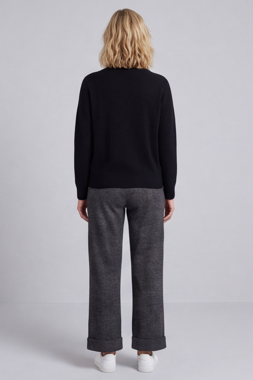 Louisa Trousers Marl Charcoal - Image 6
