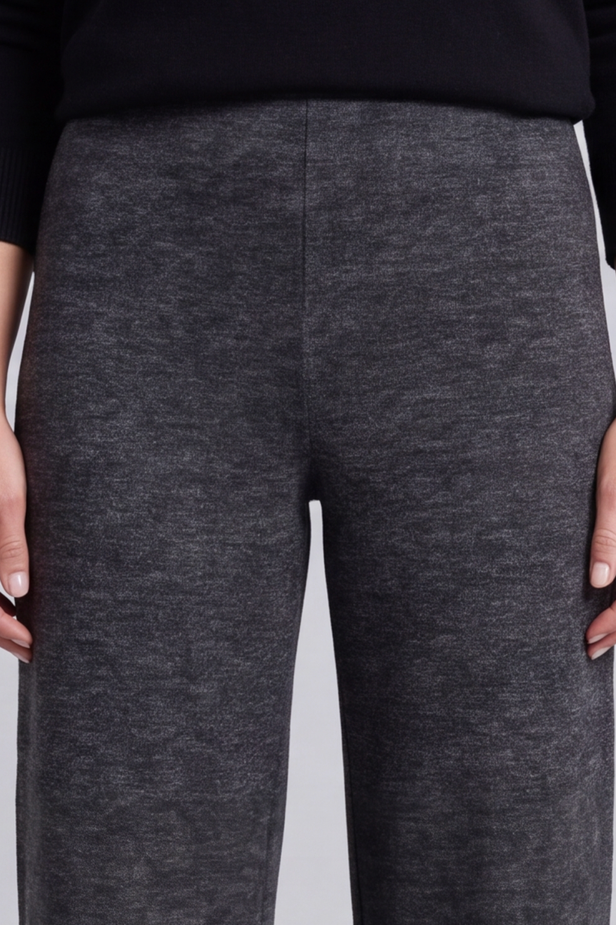 Louisa Trousers Marl Charcoal