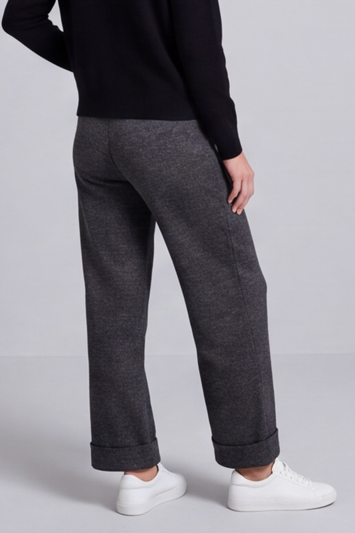 Louisa Trousers Marl Charcoal
