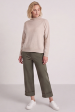 Louisa Trousers Khaki Khaki - Louisa Trousers Khaki