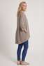 Lulu Button Back Cotton Top Mocha